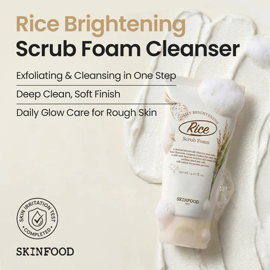 SKINFOOD Rice Daily Brightening Scrub Foam