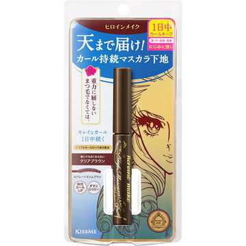 KISSME Heroine Make Curl Keep Mascara Base Waterproof 02 Clear Brown