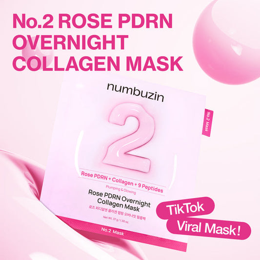Numbuzin No.2 Rose PDRN Overnight Collagen Mask (4ea)