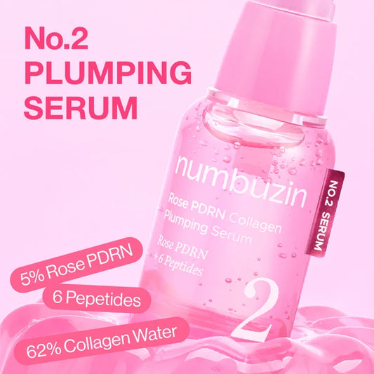 Numbuzin No.2 Rose PDRN Collagen Plumping Serum DUO 1.2ml*10EA