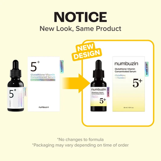 Numbuzin No.5+ Glutathione Vitamin Concentrated Serum 30ml