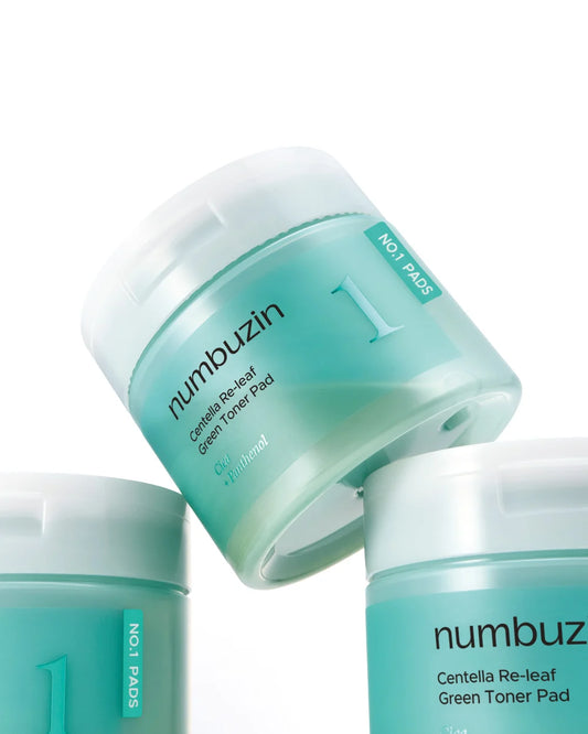 Numbuzin No.1 Centella Re-Leaf Green Toner Pads 190ml