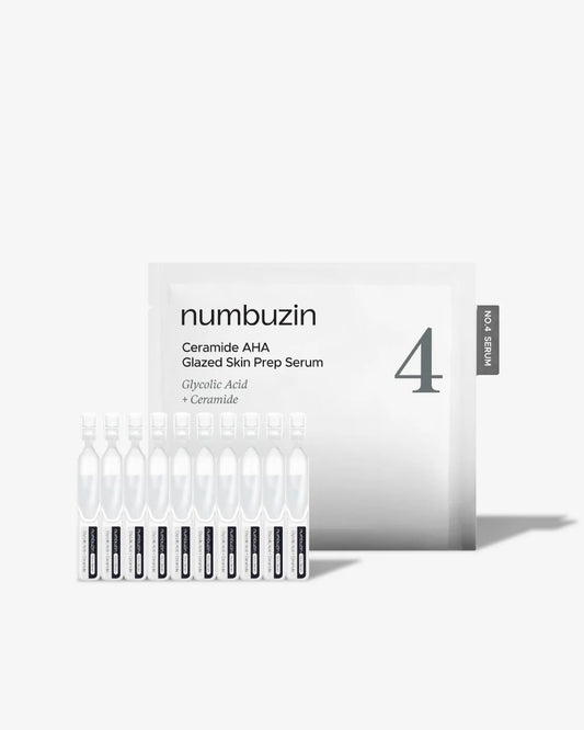 Numbuzin No.4 Ceramide AHA Glazed Skin Prep Serum 1.3ml × 10EA