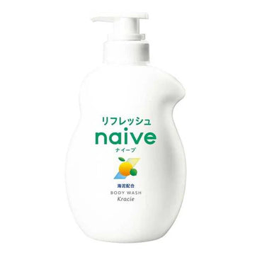 Kracie Naive Body Wash Soap 530ML - Refresh Sea Clay