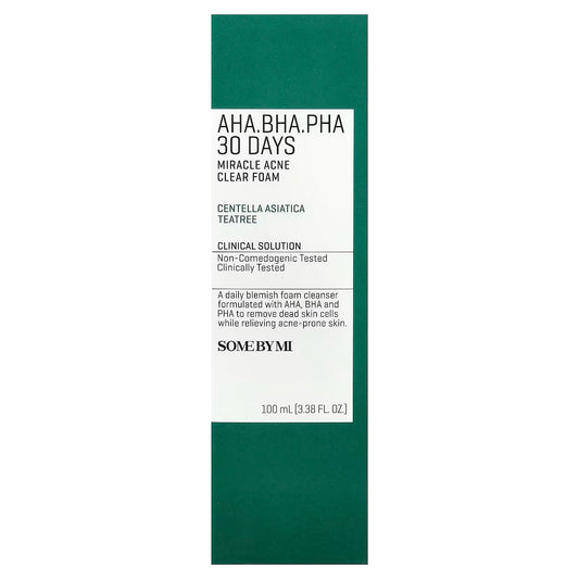 SOME BY MI AHA-BHA-PHA 30 Days Miracle Acne Clear Foam 100ml