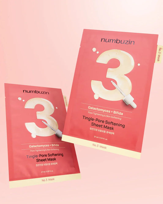 Numbuzin No.3 Tingle-Pore Softening Sheet Mask (1ea)