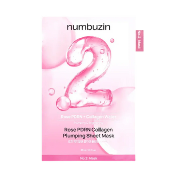 Numbuzin No.2 Rose PDRN Collagen Plumping Sheet Mask (10ea)