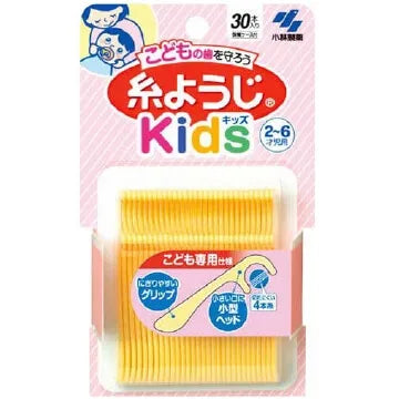 KOBAYASHI Dental Floss Kids For 2-6 Years 30 Pieces Clean Tooth Pick