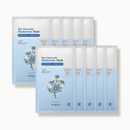 SKINFOOD Blue Chamomile Hyaluronic Mask 10EA