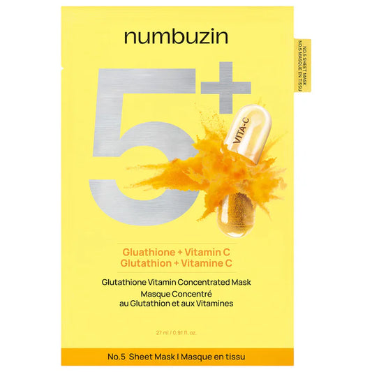 Numbuzin No.5+ Glutathione Vitamin Concentrated Mask (10ea)